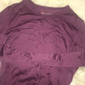 Wool long sleeve shirt